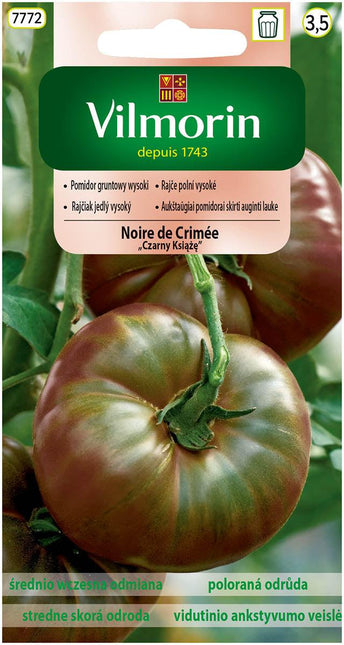Nasiona - NOIRE DE CRIMEE POMIDOR CZARNY 0,5G - Niezłe Ziółko