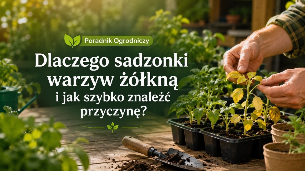 Dlaczego sadzonki warzyw żółkną?