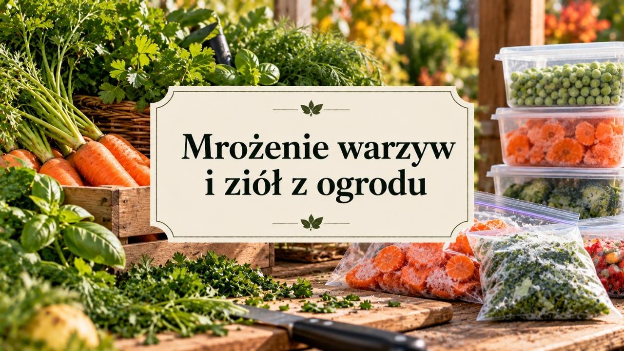 Mrożenie warzyw i ziół z ogrodu