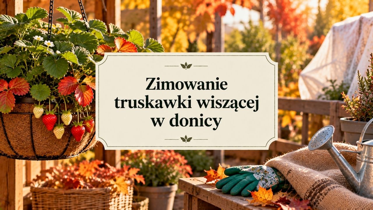 Zimowanie truskawki wiszącej w donicy