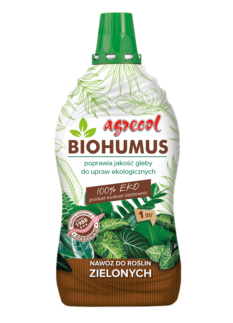 BIOHUMUS NAWÓZ DO ROŚLIN ZIELONYCH 1L BIO