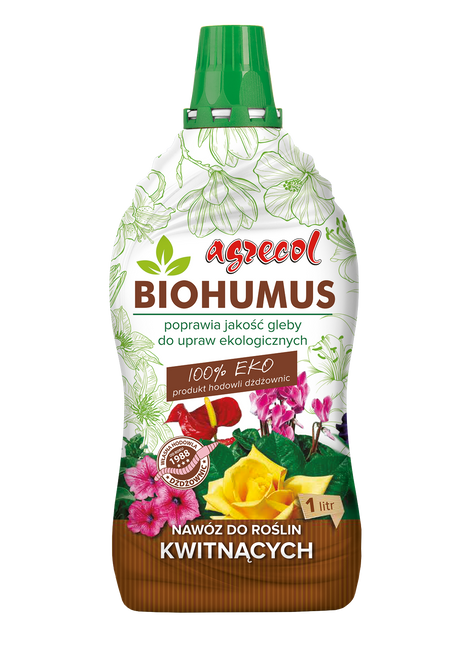 BIOHUMUS NAWÓZ DO ROŚLIN KWITNĄCYCH 1L BIO