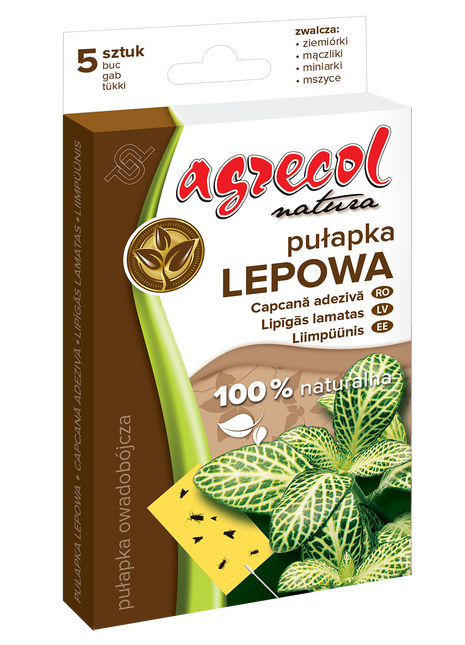 PUŁAPKA LEPOWA - 5 SZTUK W OPAKOWANIU BIO
