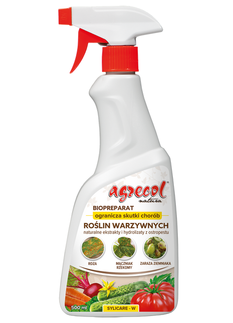 SYLICARE-W – PREPARAT OGRANICZAJĄCY SKUTKI CHORÓB NA ROŚLINACH WARZYWNYCH 0,5l BIO