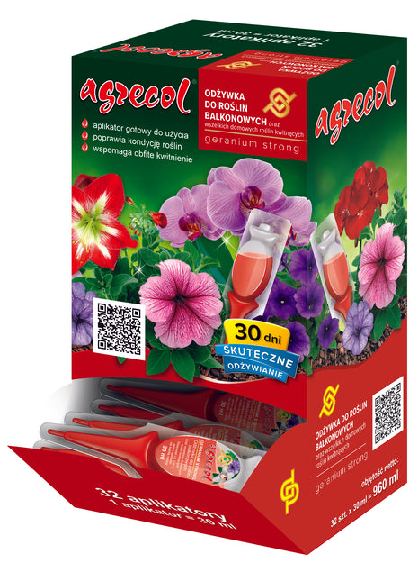 Geranium Strong – odżywka do roślin balkonowych oraz wszelkich domowych roślin kwitnących 30 ml