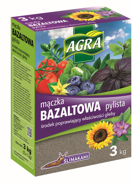 Mączka bazaltowa – naturalny ulepszacz gleby 3 kg