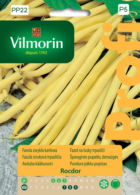 Nasiona - Fasola szparagowa, żółta, karłowa, wczesna profi Rocdor 30g - Niezłe Ziółko