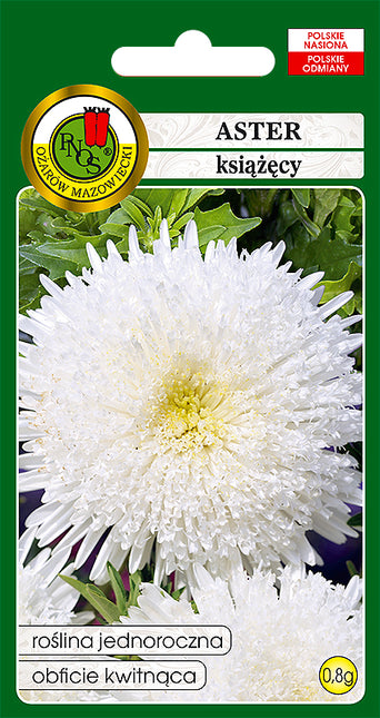 Nasiona - Aster Książęcy Biały 0,8g