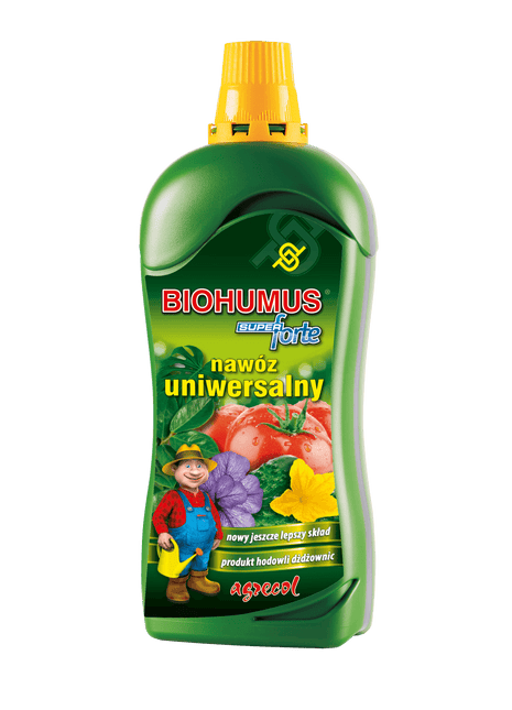 BIOHUMUS SUPER FORTE – NAWÓZ UNIWERSALNY DO ROŚLIN DOMOWYCH, BALKONOWYCH I OGRODOWYCH 1,2L - Niezłe Ziółko