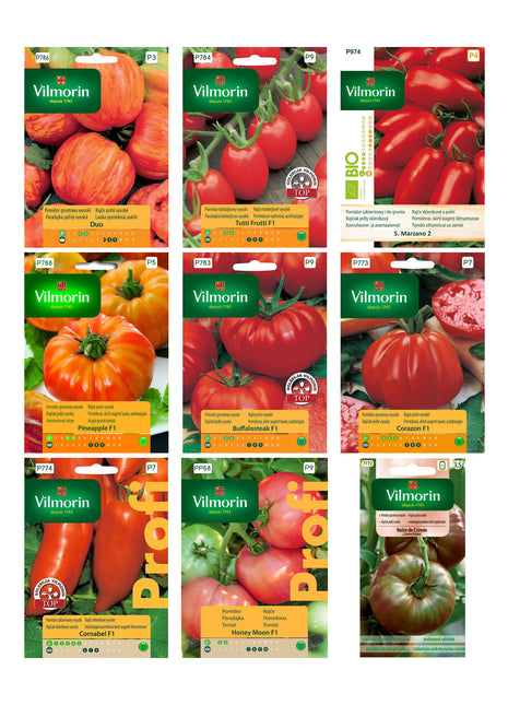 Duży zestaw do Wysiewu Pomidory Premium 9 szt. + akcesoria