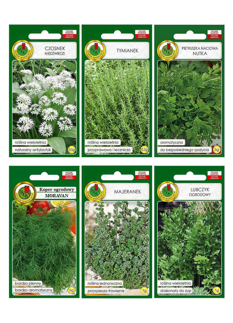 Zestaw Zioła Polskie 6 szt.