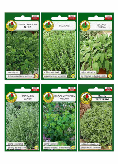 Zestaw Zioła Włoskie 6 szt.