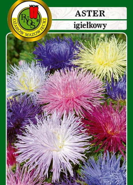 Nasiona - ASTER IGIEŁKOWY MIESZANY 0,8g - Niezłe Ziółko