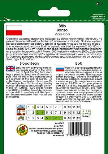 Nasiona - BÓB BONZO 50g - Niezłe Ziółko