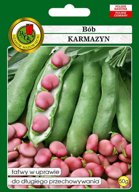 Nasiona - BÓB KARMAZYN 50g - Niezłe Ziółko