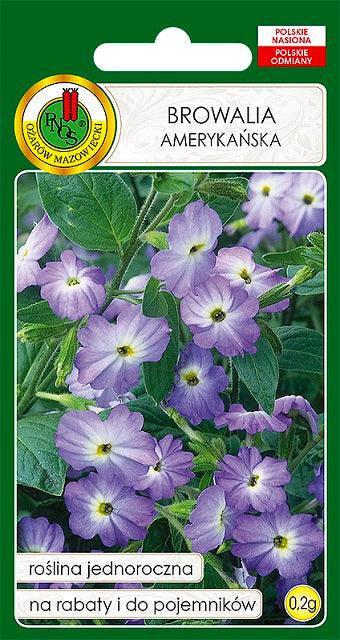 Nasiona - BROWALIA AMERYKAŃSKA NIEBIESKA 0,2g - Niezłe Ziółko
