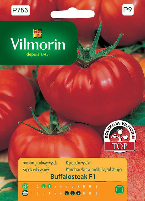 Nasiona - BUFFALOSTEAK F1 POMIDOR TYPU BAWOLE SERCE 10 ZIAREN W OPAKOWANIU - Niezłe Ziółko
