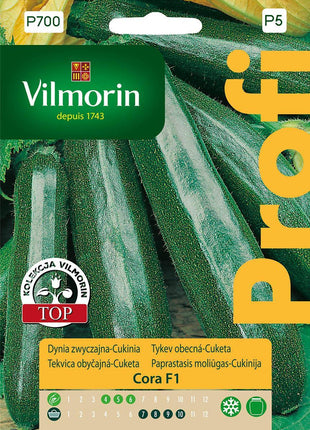 Nasiona – Cukinia Zielona Cora F1 2g - Niezłe Ziółko