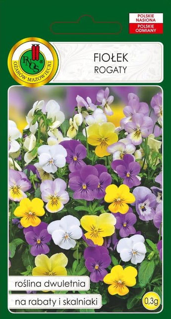 Nasiona - FIOŁEK ROGATY MIESZANY 0,3g - Niezłe Ziółko