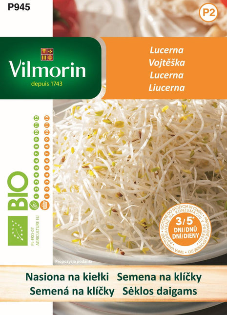 Nasiona - KIEŁKI LUCERNA BIO 15G - Niezłe Ziółko