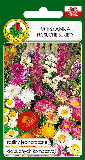 Nasiona - MIESZANKA JEDNOROCZNA NA SUCHE BUKIETY 1g - Niezłe Ziółko