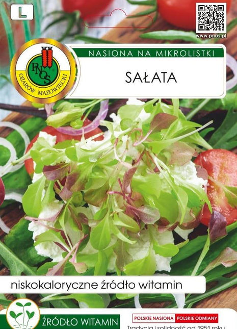 Nasiona - NA MIKROLISTKI SAŁATA 1G - Niezłe Ziółko