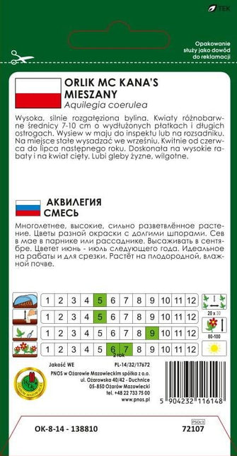 Nasiona - ORLIK MC KANA,S MIESZANY 1g - Niezłe Ziółko