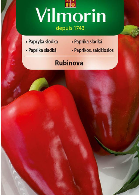 Nasiona - PAPRYKA SŁODKA CZERWONA RUBINOVA 0,5G - Niezłe Ziółko