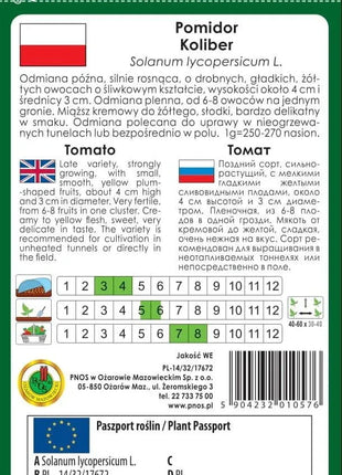 Nasiona Pomidora Koktajlowego - Koliber 1g - Niezłe Ziółko