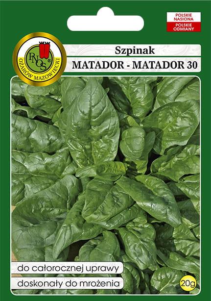 Nasiona - SZPINAK MATADOR - MATADOR 30 20g - koło 2000 sztuk nasion w opakowaniu - Niezłe Ziółko
