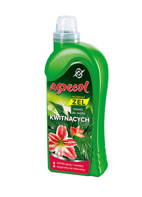 NAWÓZ DO ROŚLIN KWITNĄCYCH - MINERAL ŻEL 1L - Niezłe Ziółko