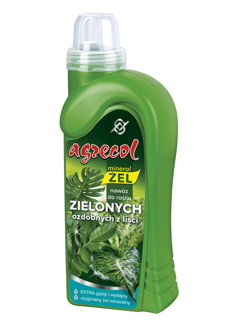 NAWÓZ DO ROŚLIN ZIELONYCH OZDOBNYCH Z LIŚCI - MINERAL ŻEL 0,5L - Niezłe Ziółko