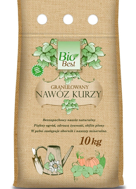 NAWÓZ GRANULOWANY - KURZY BIOBEST 10KG - Niezłe Ziółko