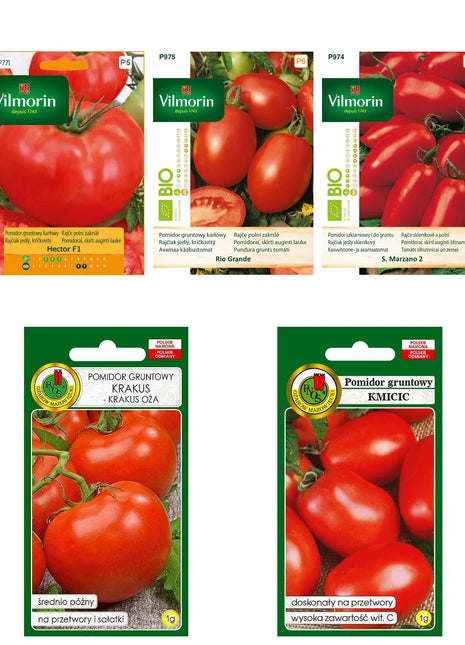 Zestaw do Wysiewu Pomidory na Przetwory 5 szt. + akcesoria - Niezłe Ziółko