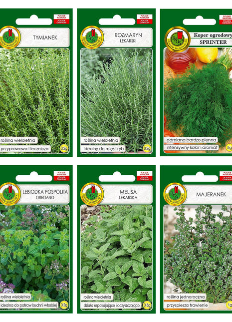 Zestaw Zioła Greckie 6 szt.