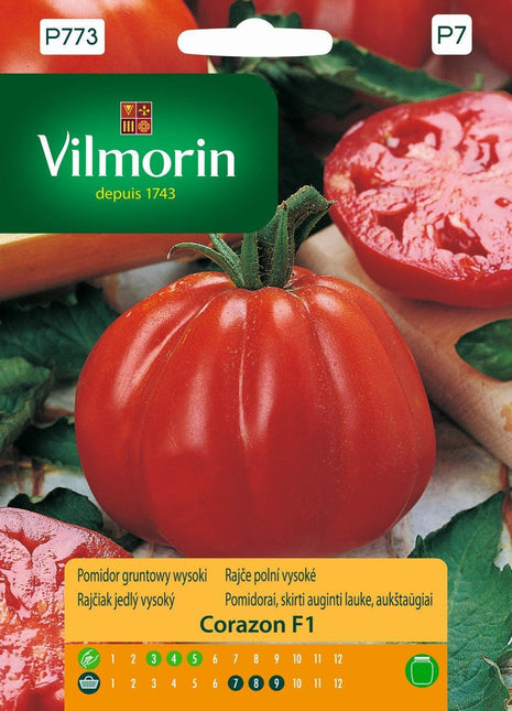 Nasiona - CORAZON F1 POMIDOR W TYPIE BAWOLE SERCE 0,1g - Niezłe Ziółko