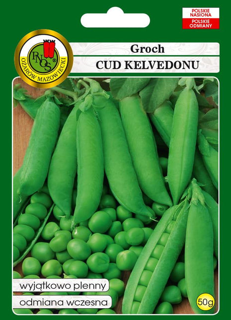 Nasiona - GROCH ŁUSKOWY CUD KELVEDONU 50g - Niezłe Ziółko