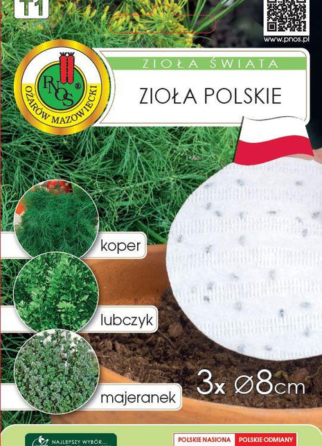 Nasiona - ZIOŁA ŚWIATA-ZIOŁA POLSKIE  3 sztuki krążków nasiennych po 8 cm średnicy - Niezłe Ziółko